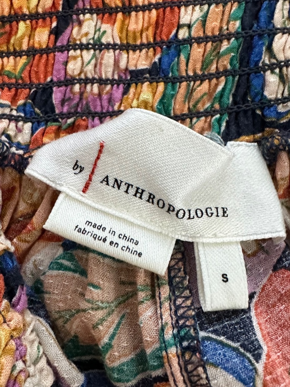 Anthropologie Womens Small Shari Harem Pants Multicolor FloralPrint Boho Cottage - Picture 5 of 12